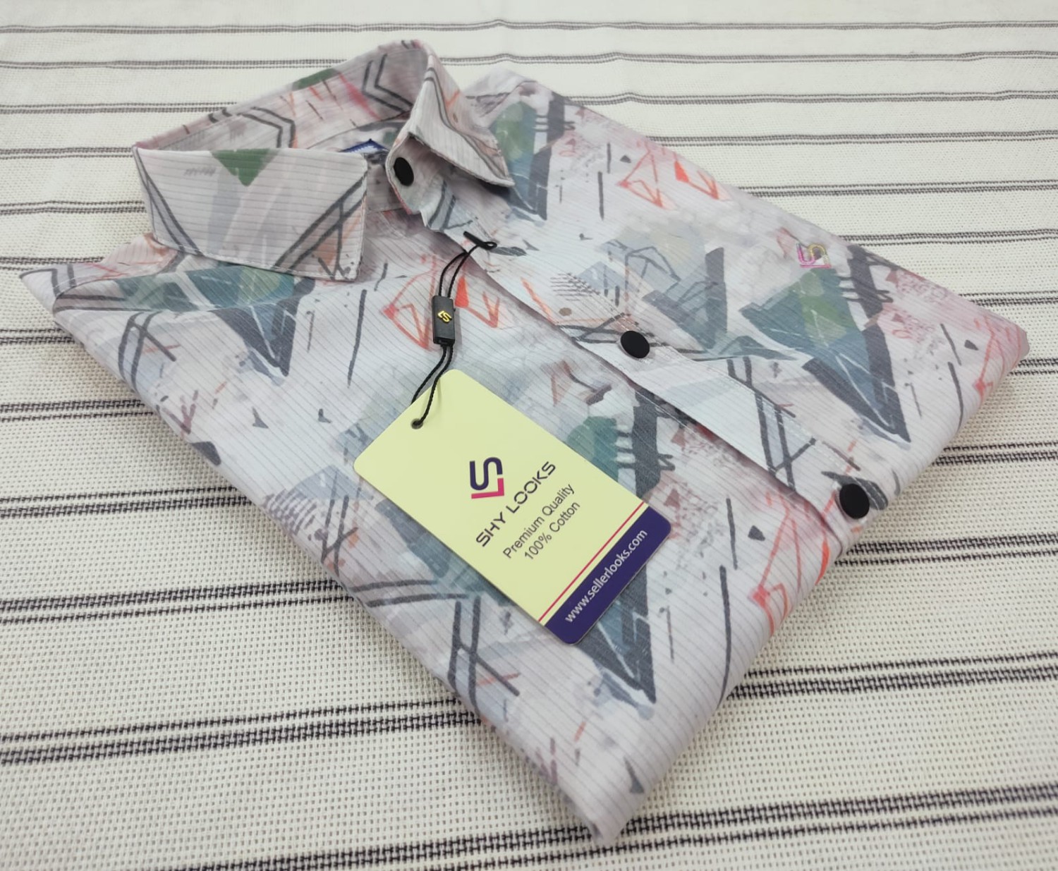 Luxury China Magnet Cotton full Sleeve Print Shirt (4)
