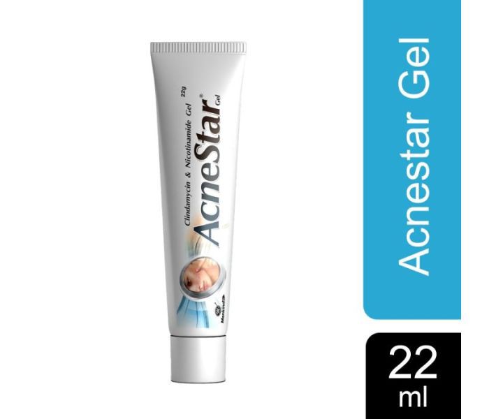 AcneStar Gel 22g Clindamycin & Nicotinamide Gel | Made in INDIA