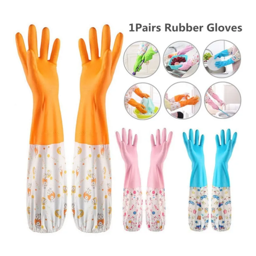 High Quality Silicone Dish Washing Kitchen Hand Gloves 1 Pair