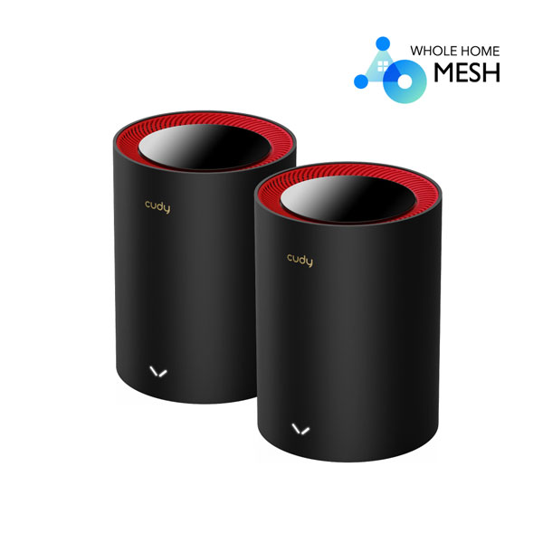 Cudy M3000 AX3000 2.5G Dual Band Wi-Fi 6 Mesh Router – (2-Pack)