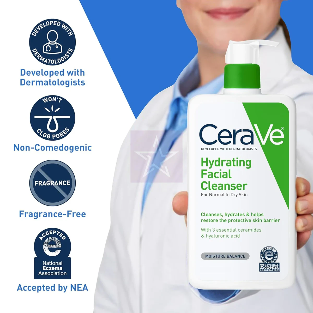 Cerave Hydrating Facial Cleanser For Normal To Dry Skin 87ml