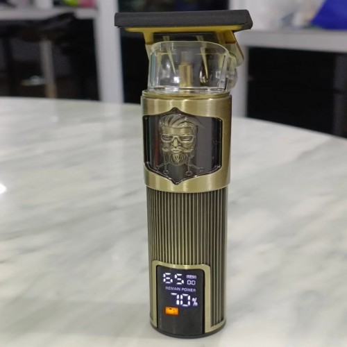 T12 USB Rechargeable Metal Body LCD Display Hair Trimmer
