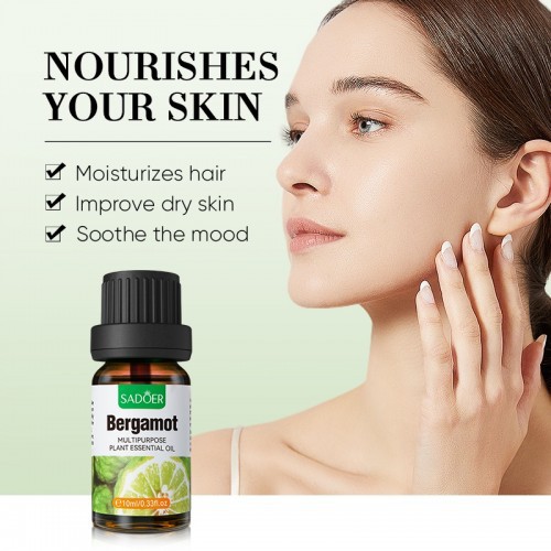 SADOER Bergamot Multipurpose Plant Face & Body Essential Oil- 10ml