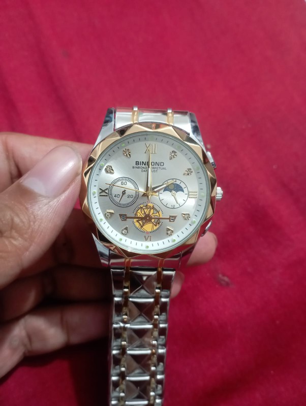 BINBOND B1236 Brand Fashion Tourbillon Dial Quartz Watches Men’s Luxury Stainless Steel