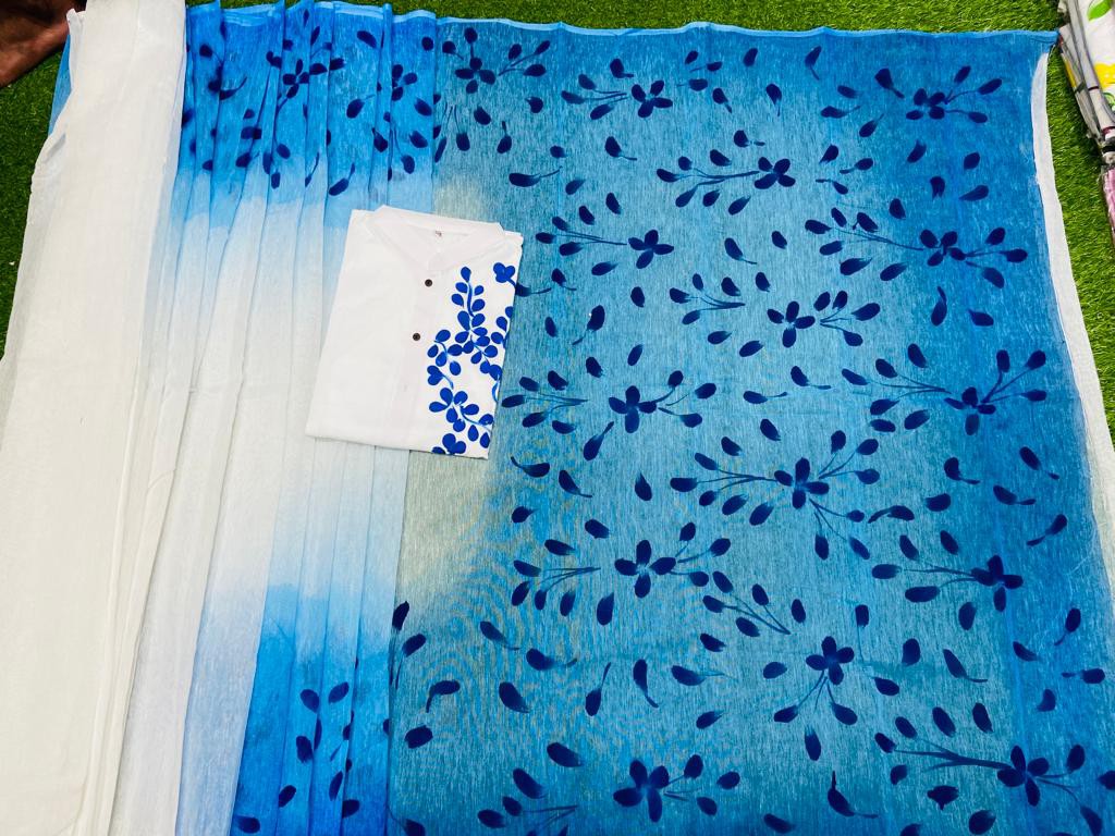 Exclusive Design Hand Print Couple Dress For Sweet Couple For Women