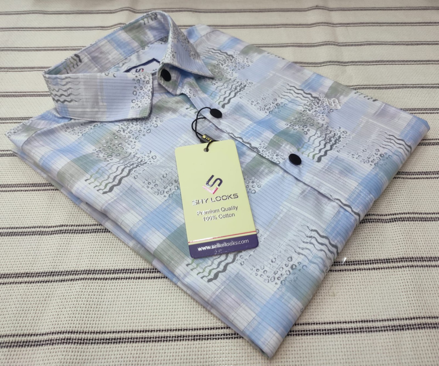 Luxury China Magnet Cotton full Sleeve Print Shirt (6)