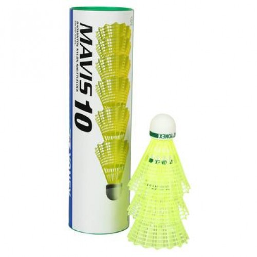 Yonex Mavis 10 Nylon Shuttlecock (6 pcs)-yellow