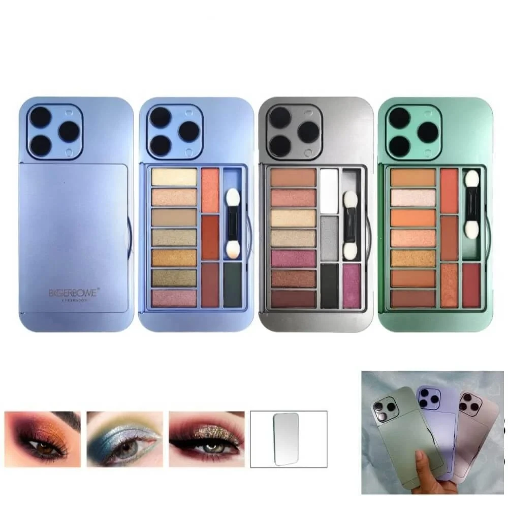BIGGERBOWIE EYESHADOW IPHONE LOOK – 14 Pro Max iPhone Shaped Eyeshadow Palette with Mirror Back