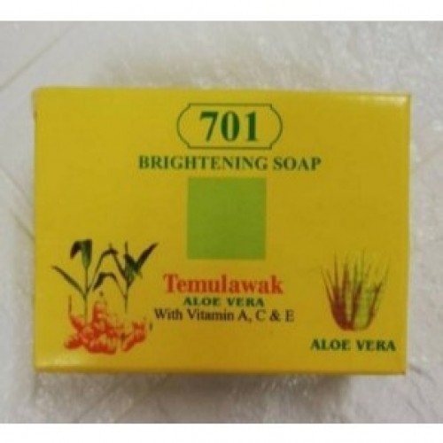Aloe Vrea Dark Black Skin Lightening Temulawak Whitening Soap VitaminA C & E Face Body Skin Bath Soap