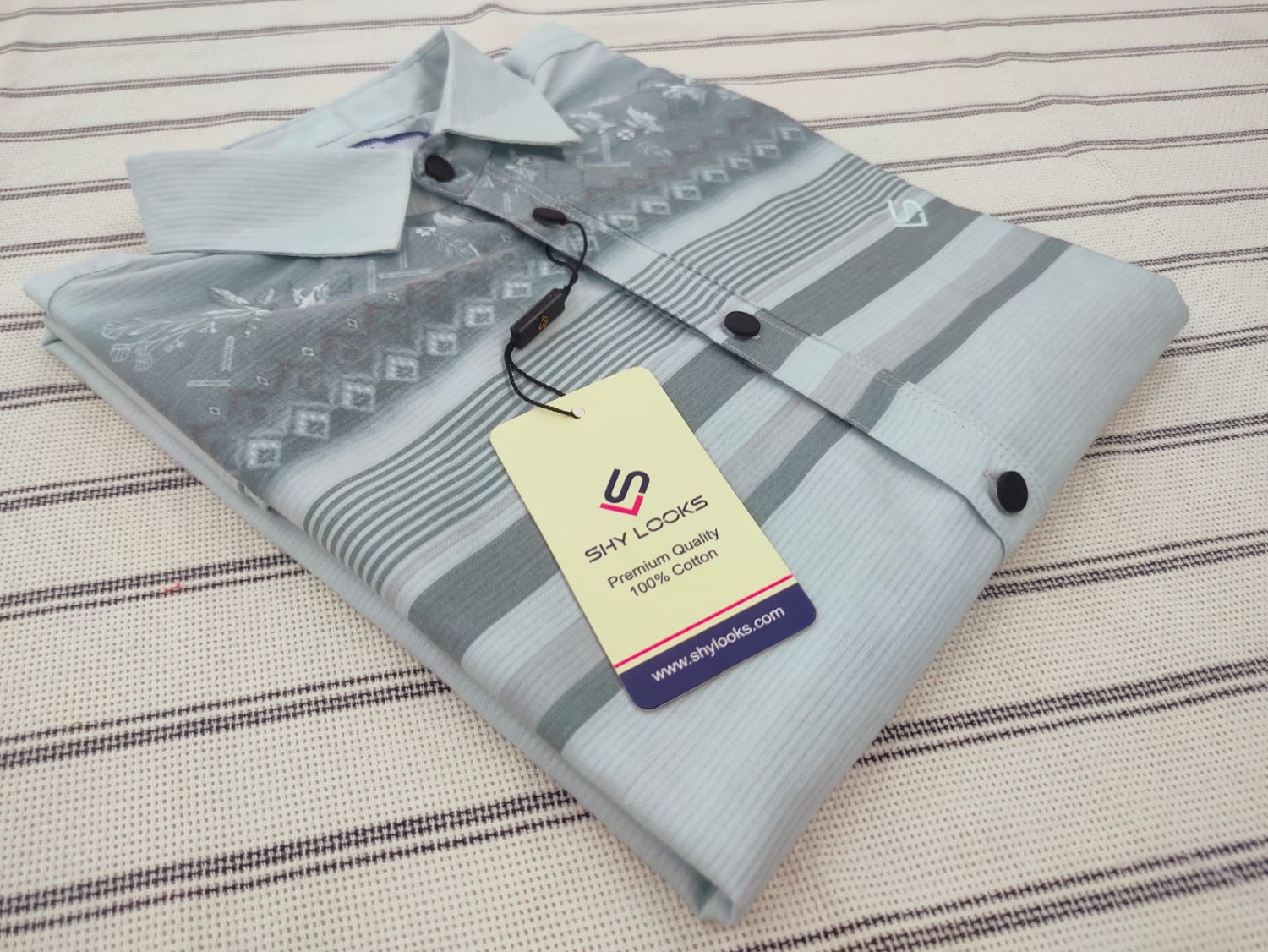 Luxury Spandex Print Shirt (3)