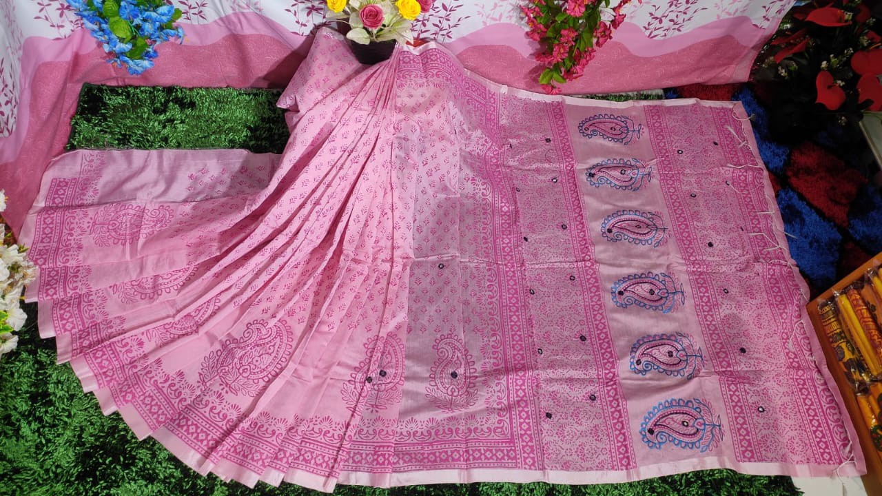 Embroidered Dupion Silk Saree