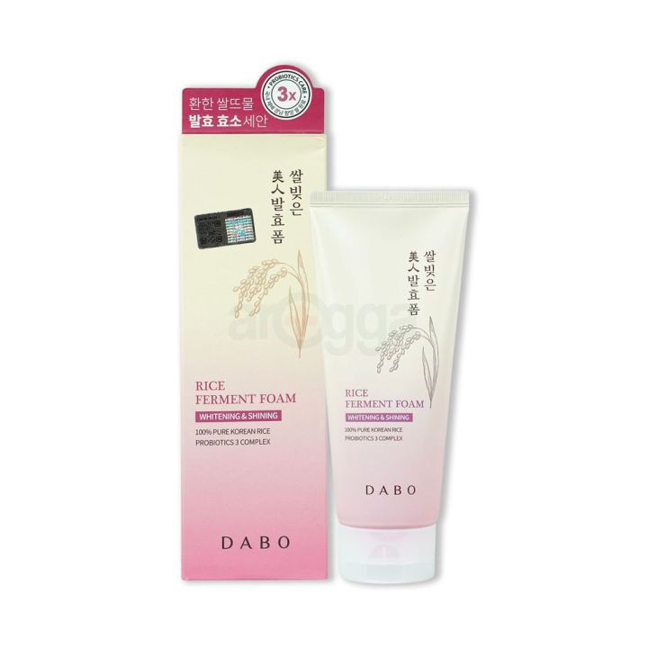 Dabo Whitening & Shining Rice Ferment Foam Face Wash 180ml | Korea