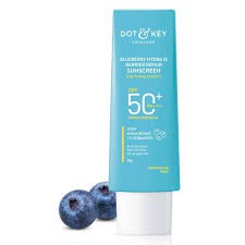 Dot & Key Blueberry Hydrate Barrier Repair Sunscreen 80gm SPF50+ PA++++ | For Dry & Sensitive Skin | Non – Greasy Finish | No White Cast | UV & Blue Light Protection | Broad Spectrum