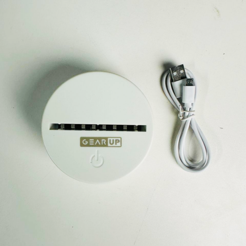 GearUP Acrylic Multicolor Night Lamp (Pikachu) WHITE