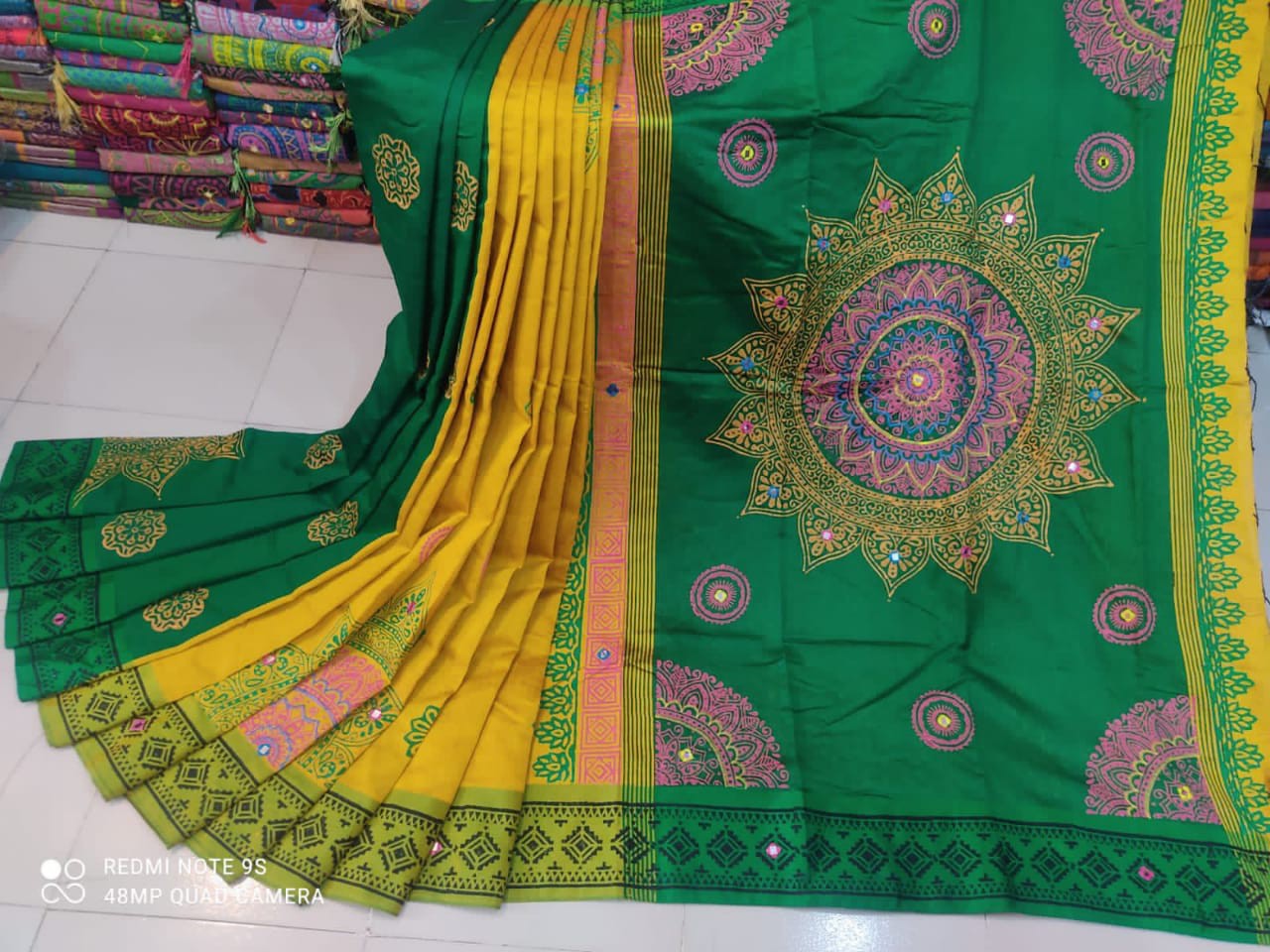 Embroidered Dupion Silk Saree