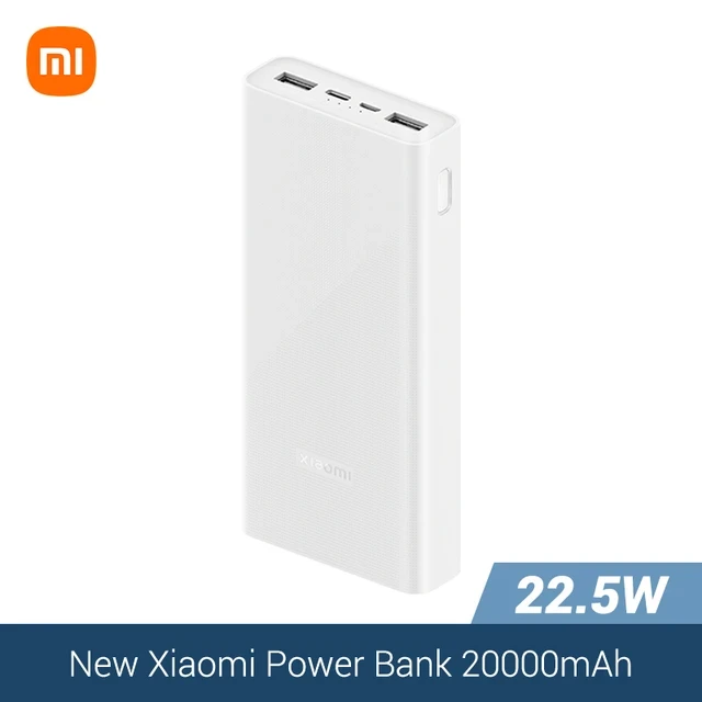 Xiaomi Power Bank Mi 20000mAh 22.5W PD Two Way Fast Charging Powerbank – White Color