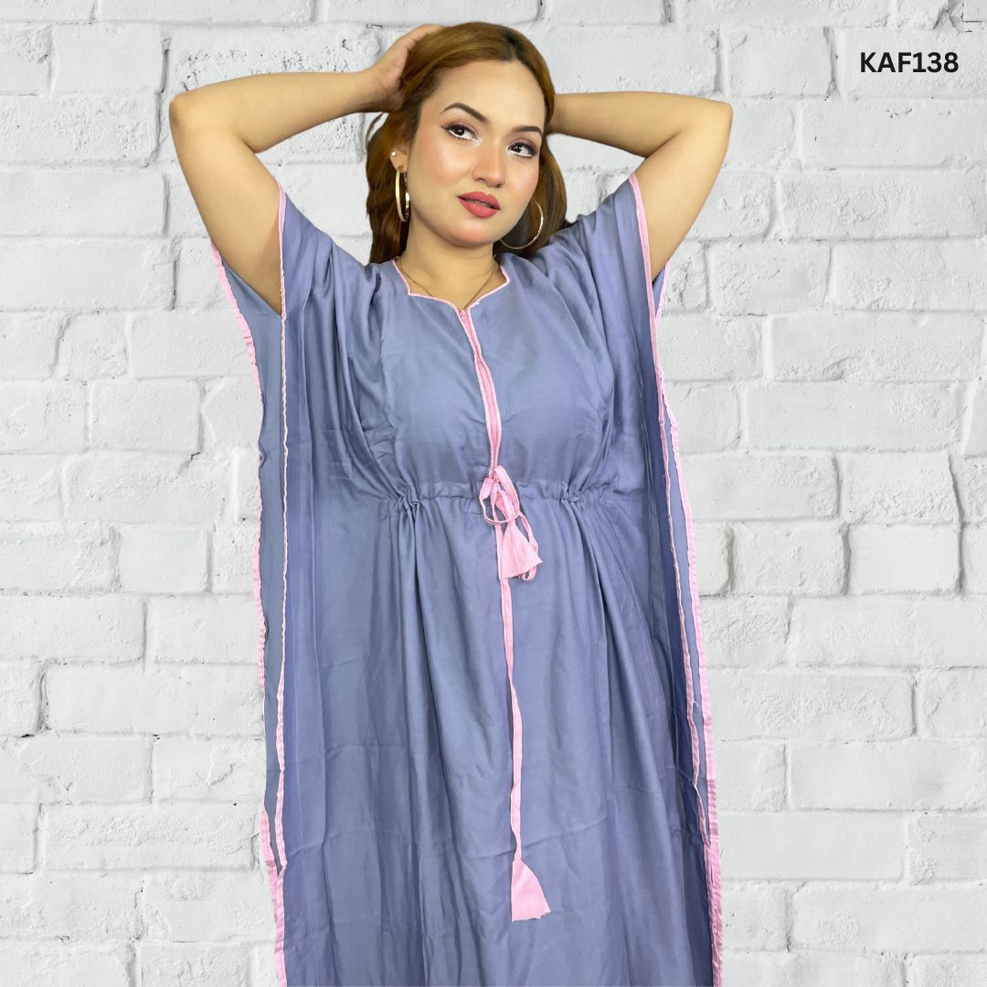 Quality solid color kaftan dress for Global Buyers