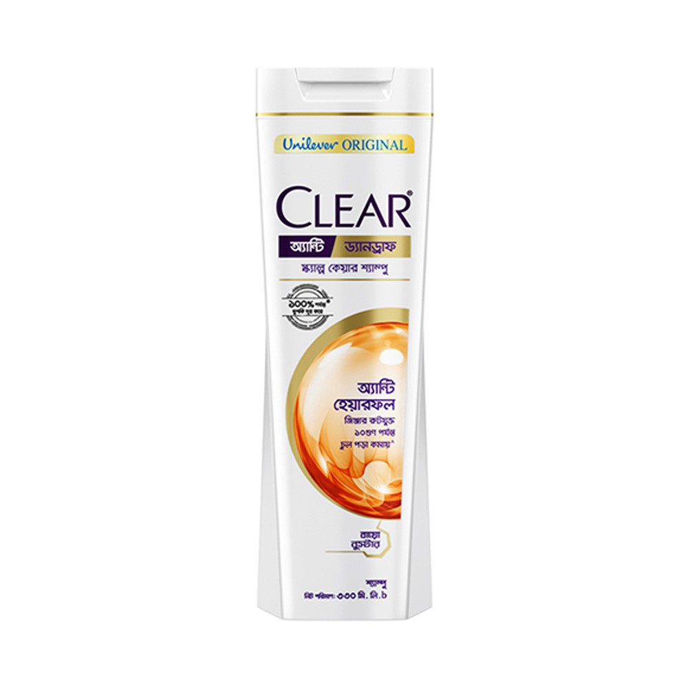 Clear Shampoo Anti Hairfall Anti Dandruff Scalp Care Shampoo 330ml | Bangladesh