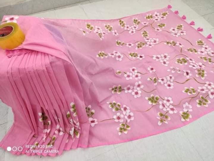 Handprint Half-Silk Sarees (1)