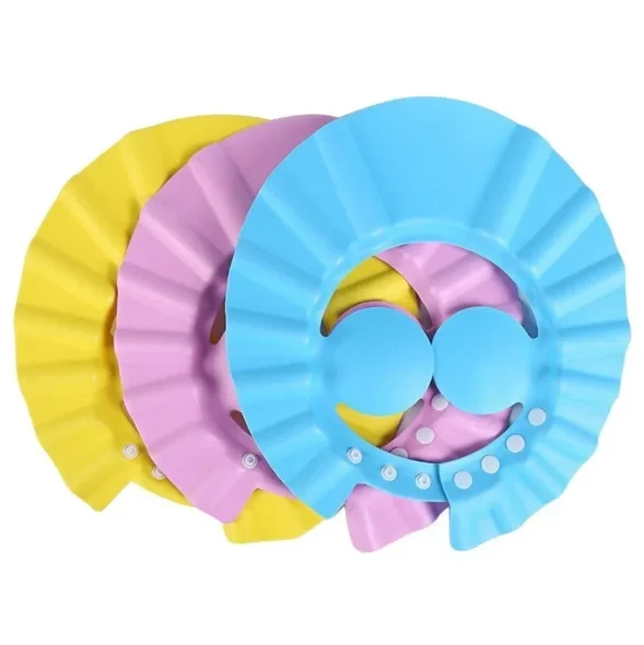 Adjustable Baby Shower Shampoo Cap 3m+ (Multicolor)