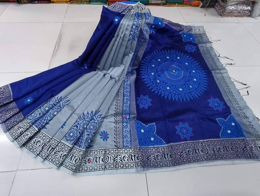 Embroidered Dupion Silk Saree