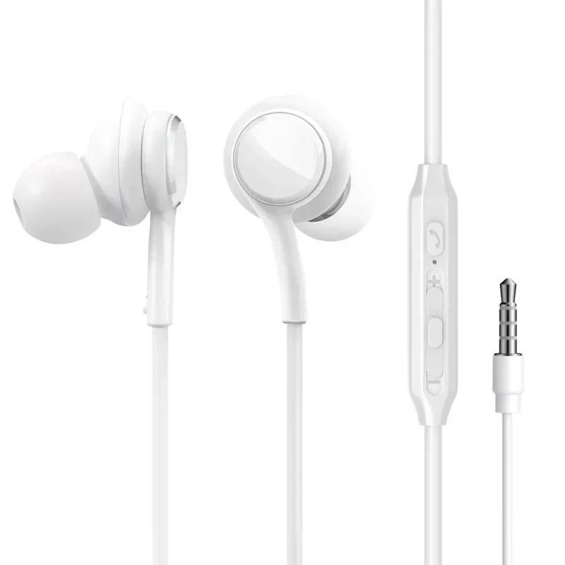 Joyroom JR-EW02 Wired Series In-Ear Wired Earbuds – White
