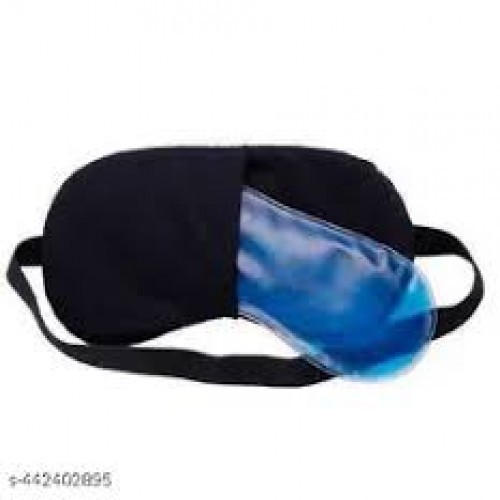 Black Color Sleeping Eye Soft Portable Blindfold Travel Eye Mask 1 Pcs