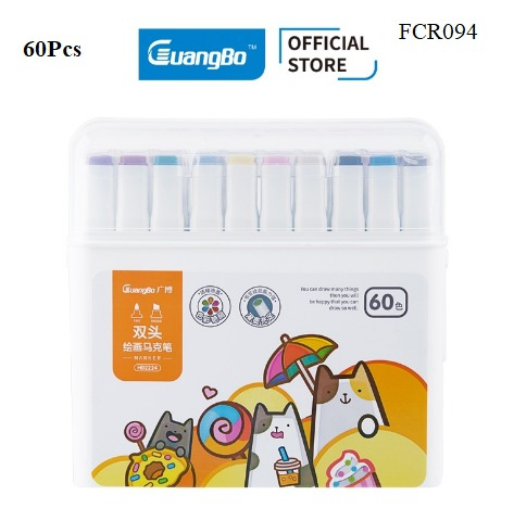 Guangbo Markers Set 60 Colors Sketching Markers