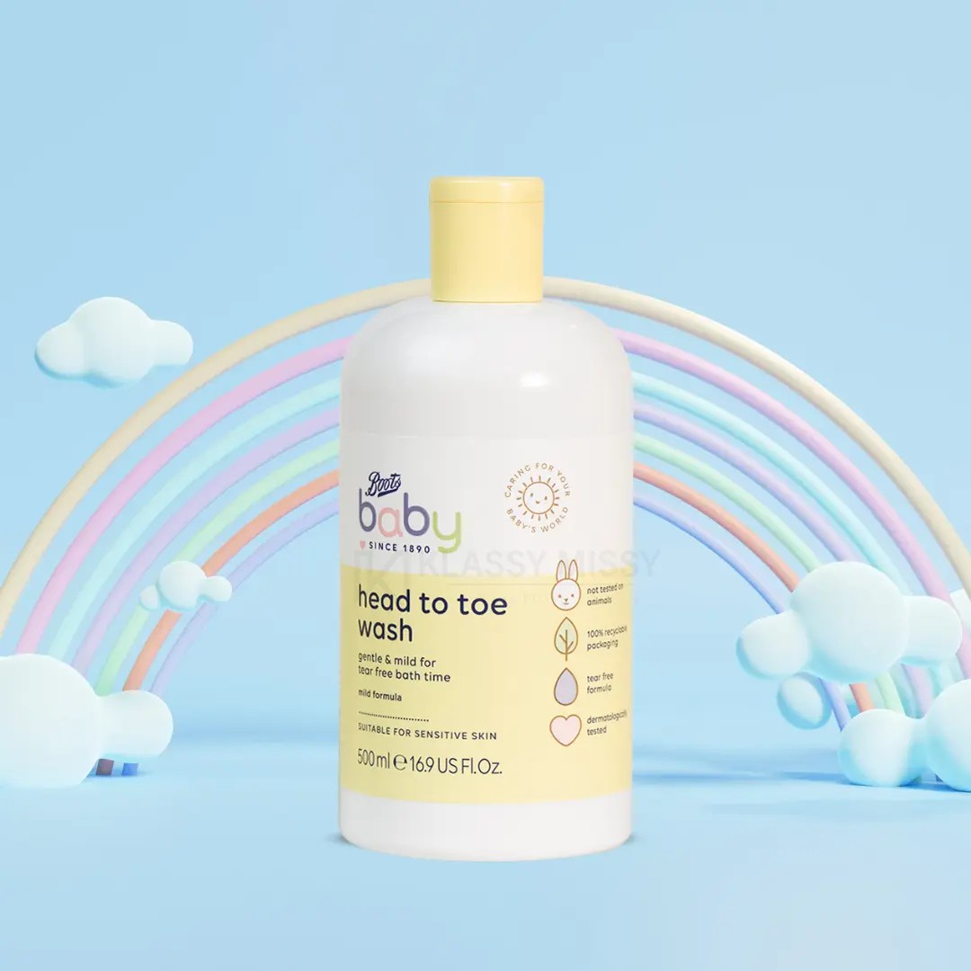 Boots Baby Head to Toe wash 500ml | MADE IN BULGARIA.