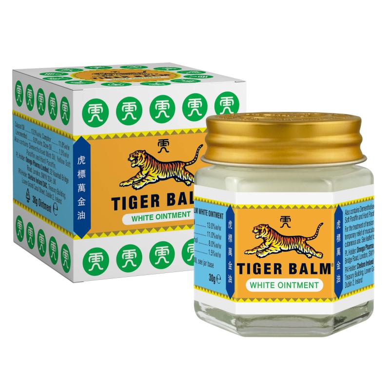Tiger Balm White Pain Relief Ointment - 19g - Made in Thailand