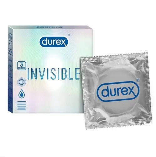 Durex Invisible Super Ultra Thin Condoms 3pcs Pack