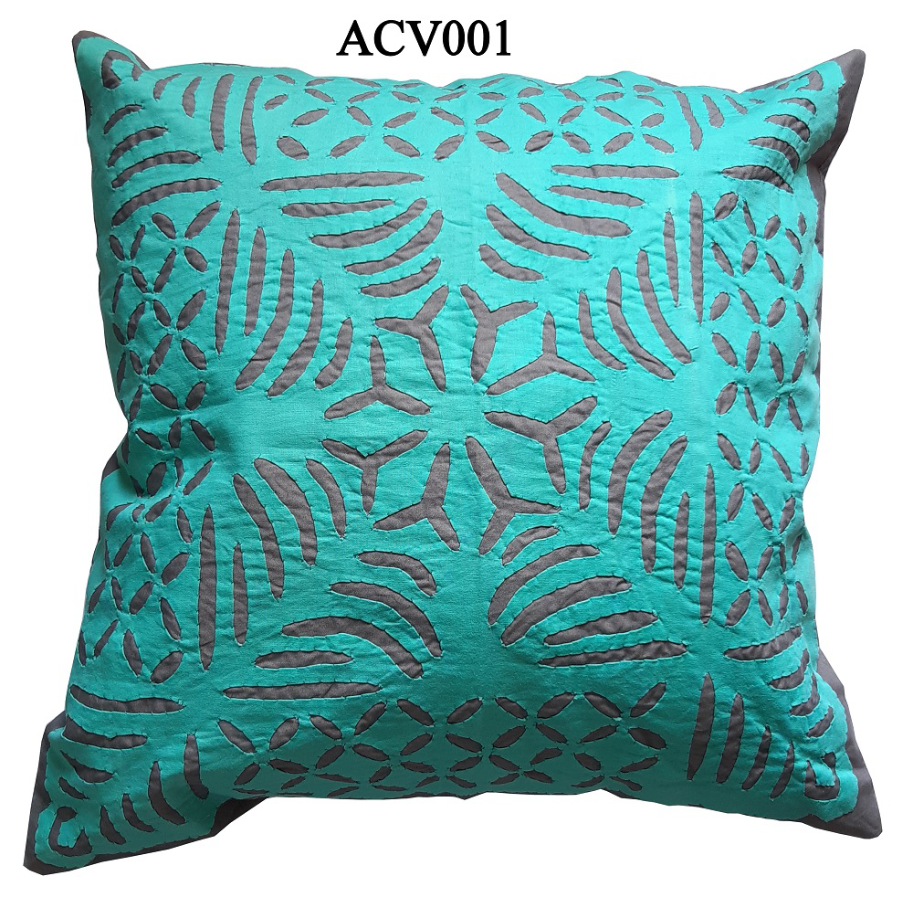 Cutwork Applique Cushion Cover (6)