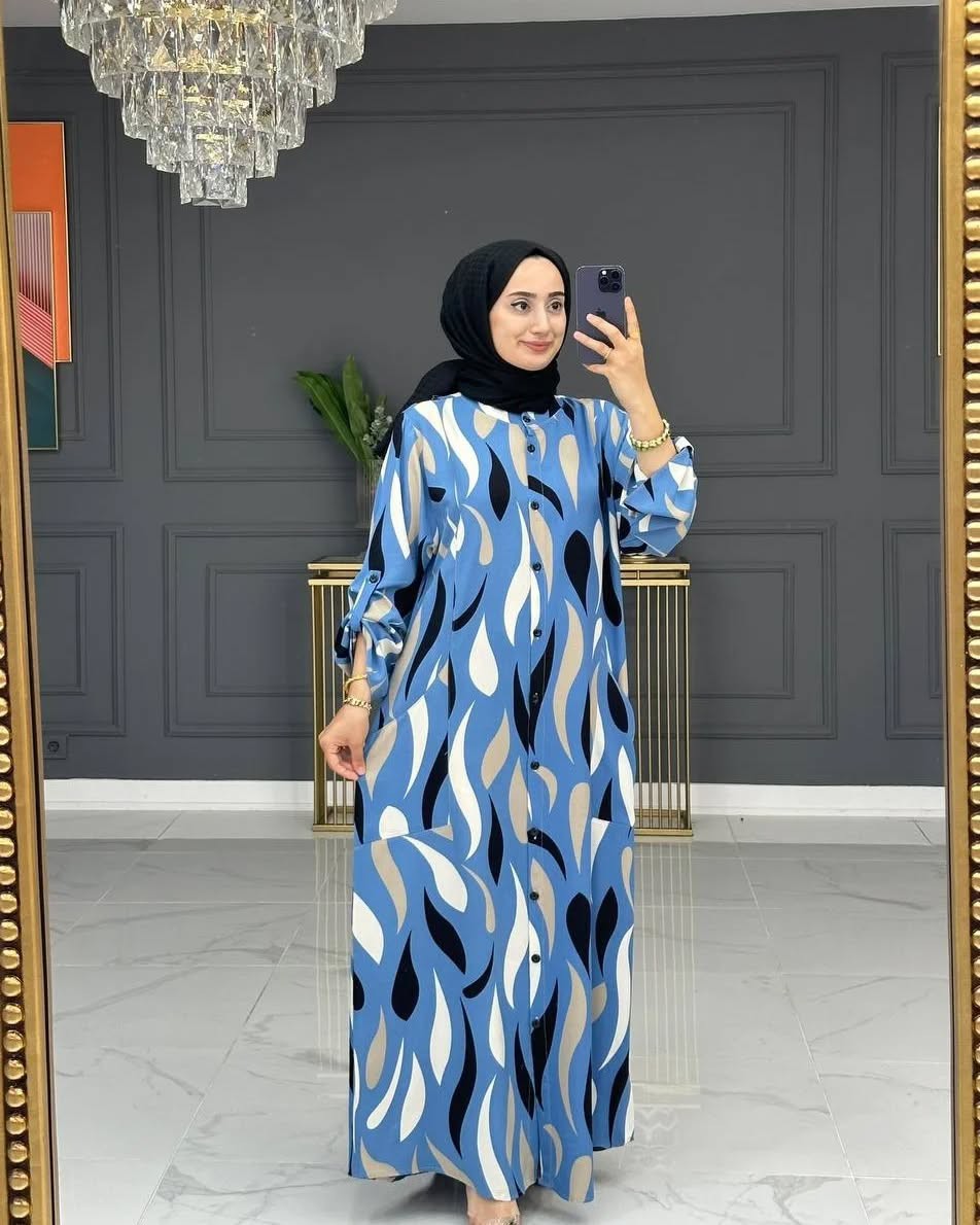 Dubai Cherry Borka For Women