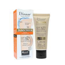 Disaar Beauty Skincare Oil Free SPF PA+++ 50+ Sunscreen Instant Protection UVA UVB Foundation - 40gm