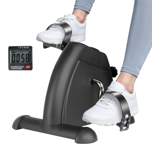 Mini Pedal Exercise Bike Arms and Legs Workout Resistance Adjustable Home Gym Peddler