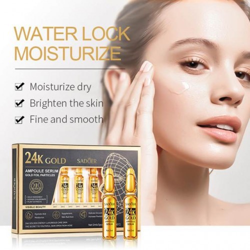 Sadoer 24K Gold Ampoule Face Serum 2ml*7