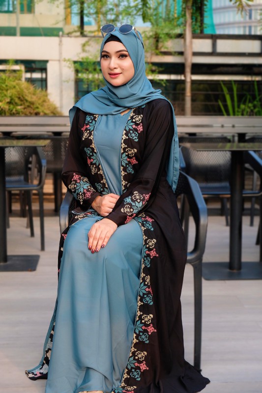 Adjust Koti Borka (with Hijab)