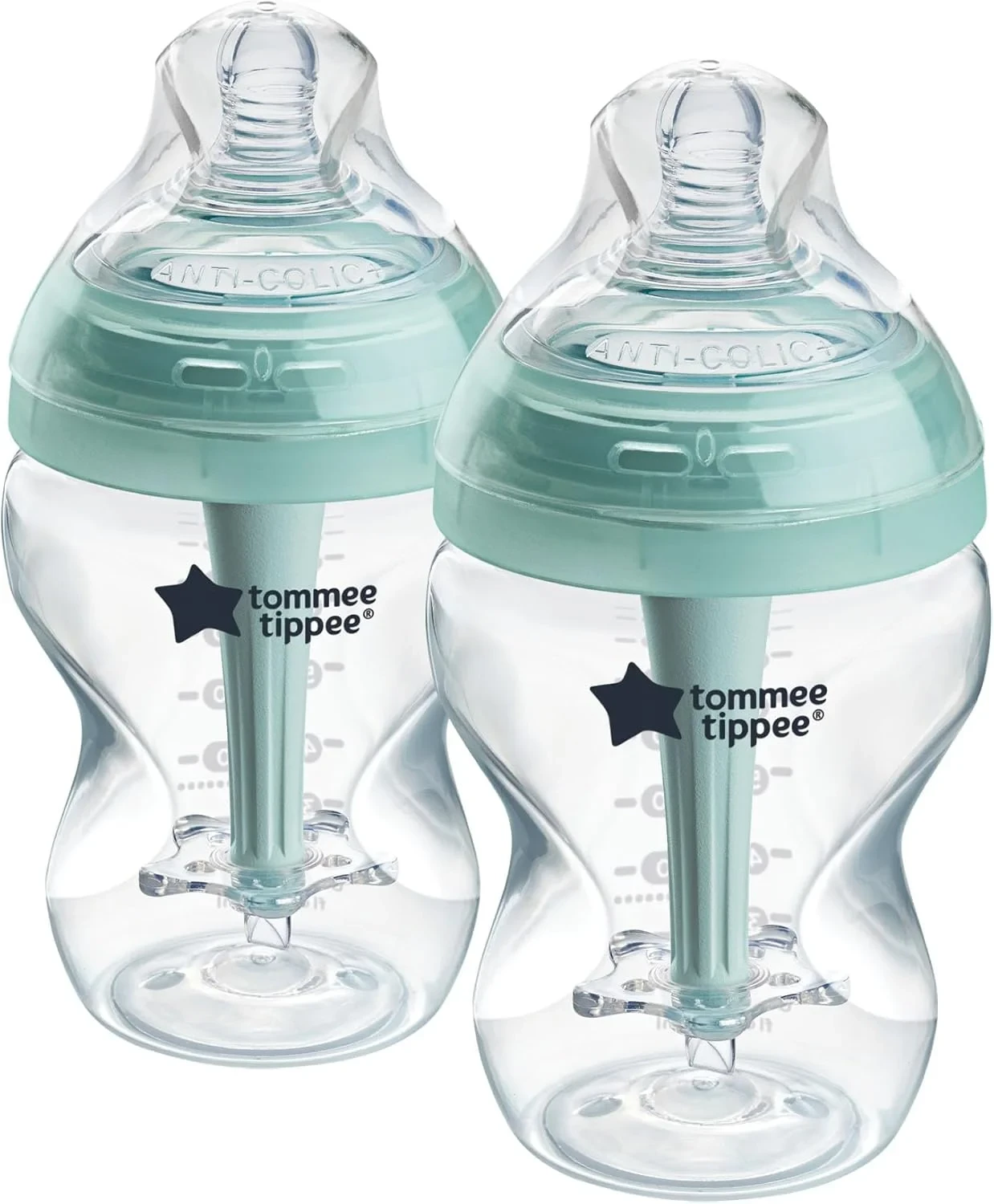Baby Feeder 2 Bottle Pack 0m+ 260ml Plastic Multicolor Tommee Tippee Advanced Anti Colic Bottle