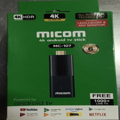 Micom MC-107 4k android tv stick 2/16GB