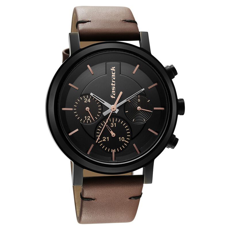Fastrack 3287NL01 Tiktok Black Dial Watch