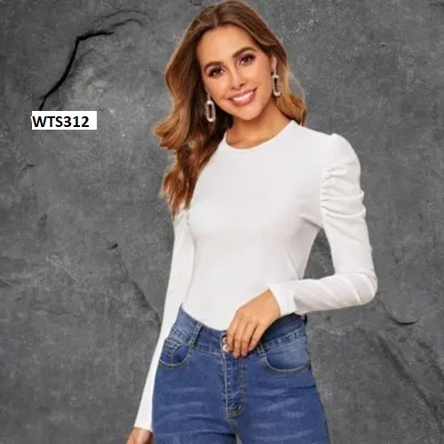 Full Sleeve Round Neck Long Sleeve Top For Ladies