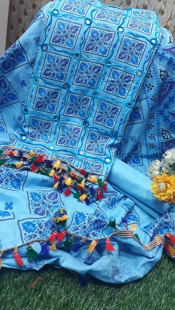 unstitched premium quality Three Piece