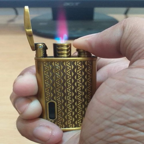 Lcb Lighter Lighter Gas Inflatable Windproof Metal Durable Simple Cigarette Lighter