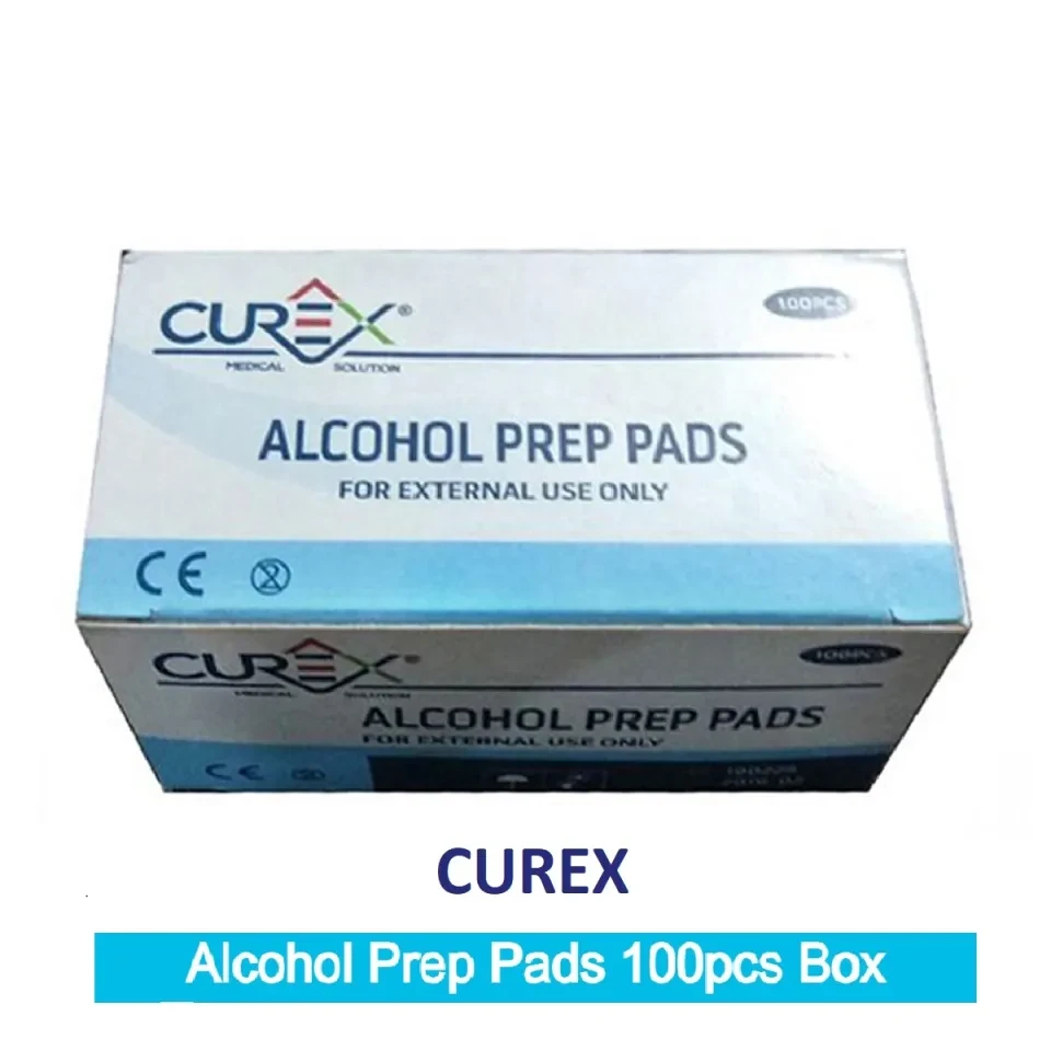 Curex Alchohol Prep Pads 100pcs Box
