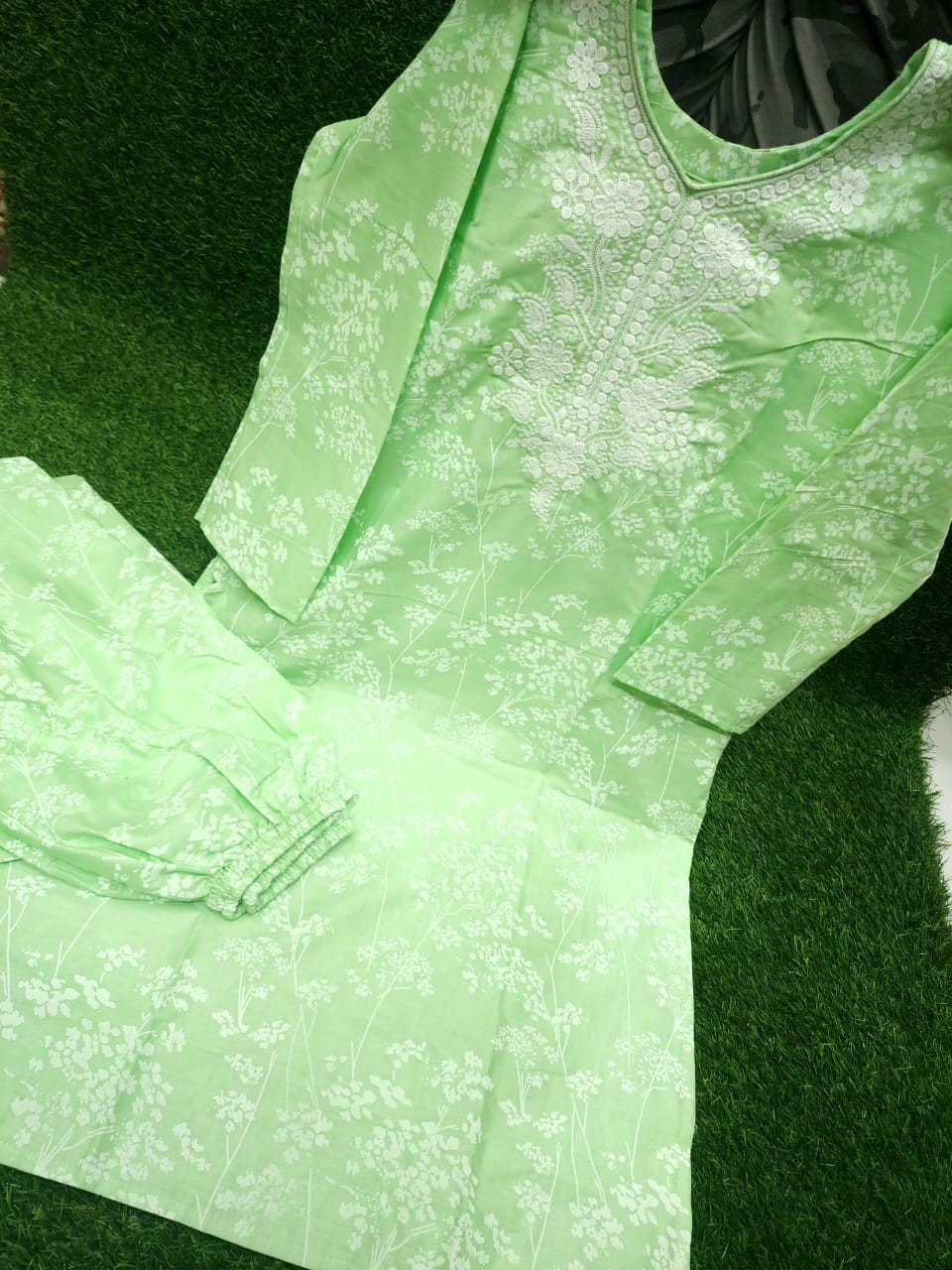 Embroidery Cotton Two Piece