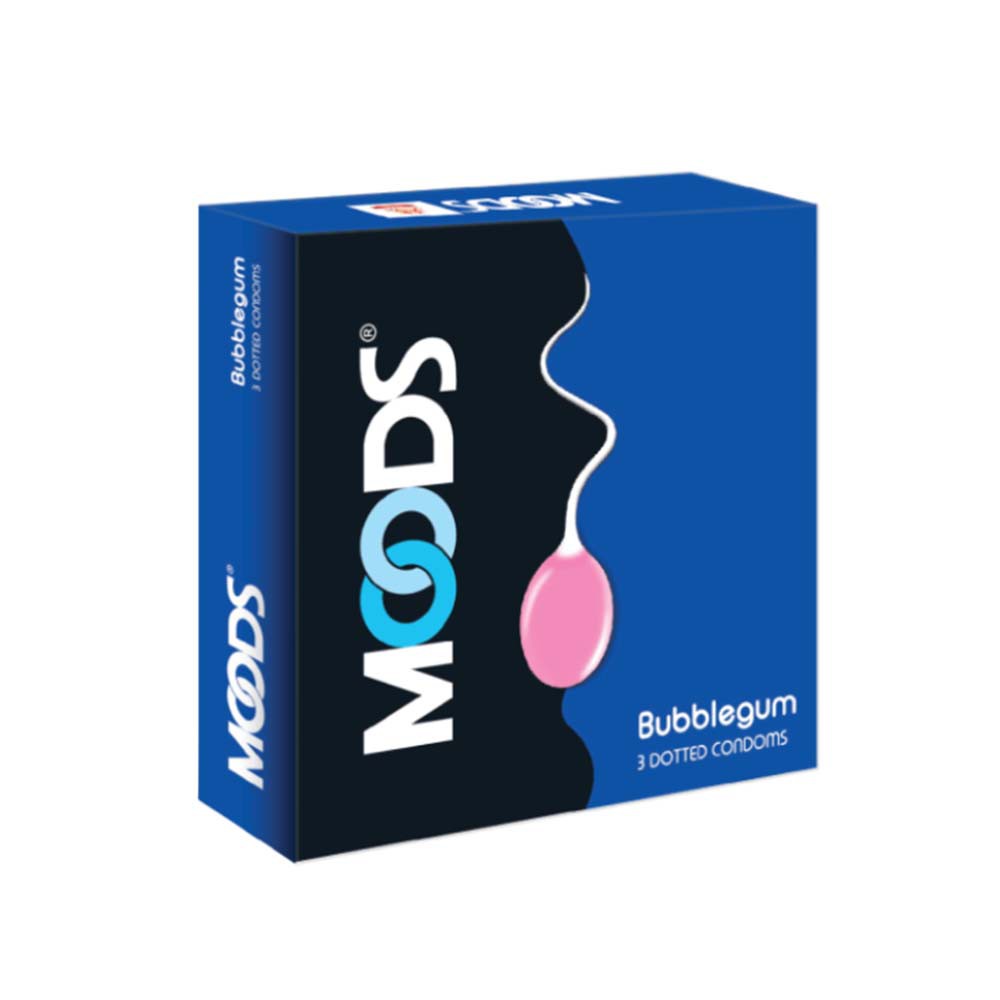 Moods Bubblegum Flavor 3pcs Dotted Condom | India