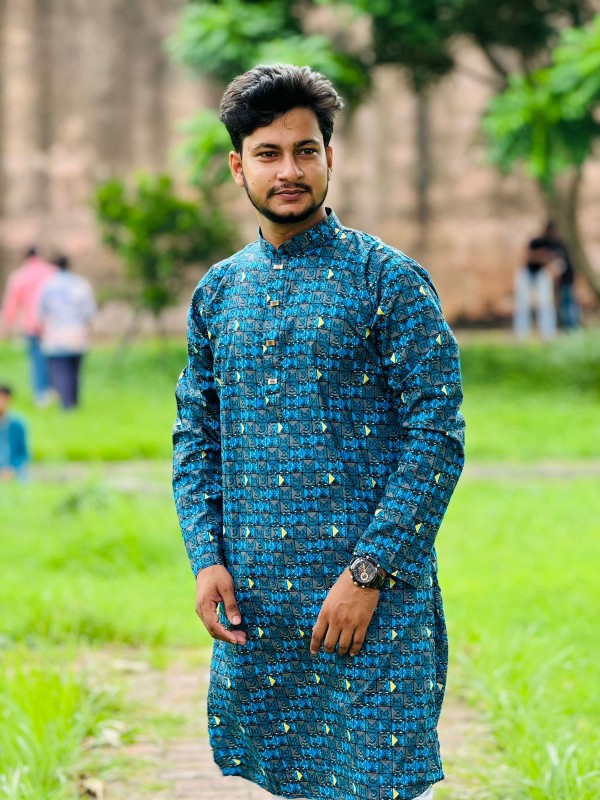 Cotton Print Panjabi (1)