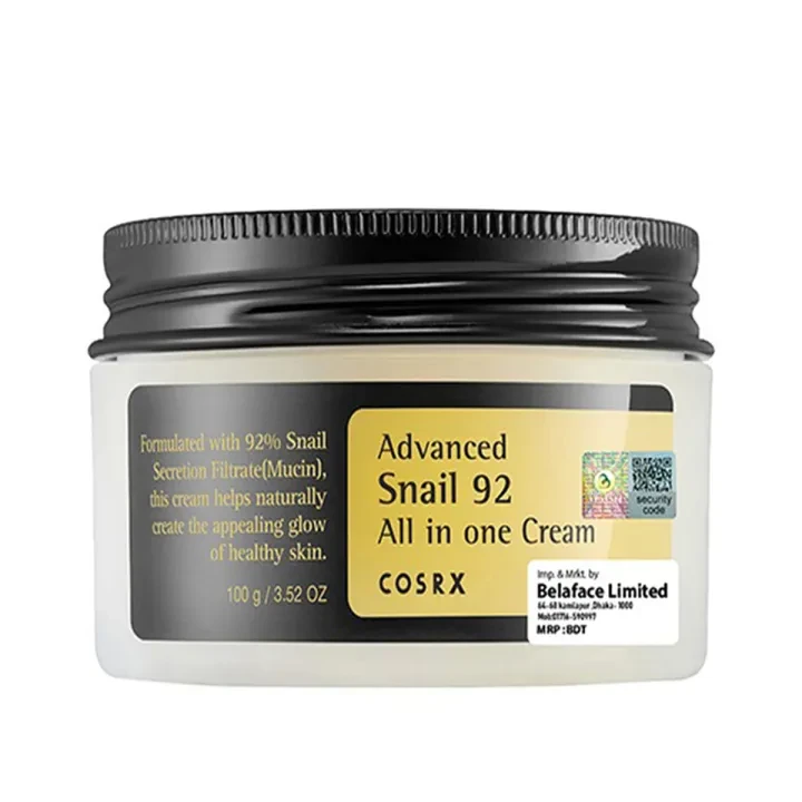 Cosrx Advanced Snail 92 All In One Cream 100gm | Korea