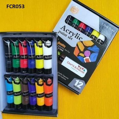 Keep Smiling Acrylic Paint Set 12 pc x 30 ml
