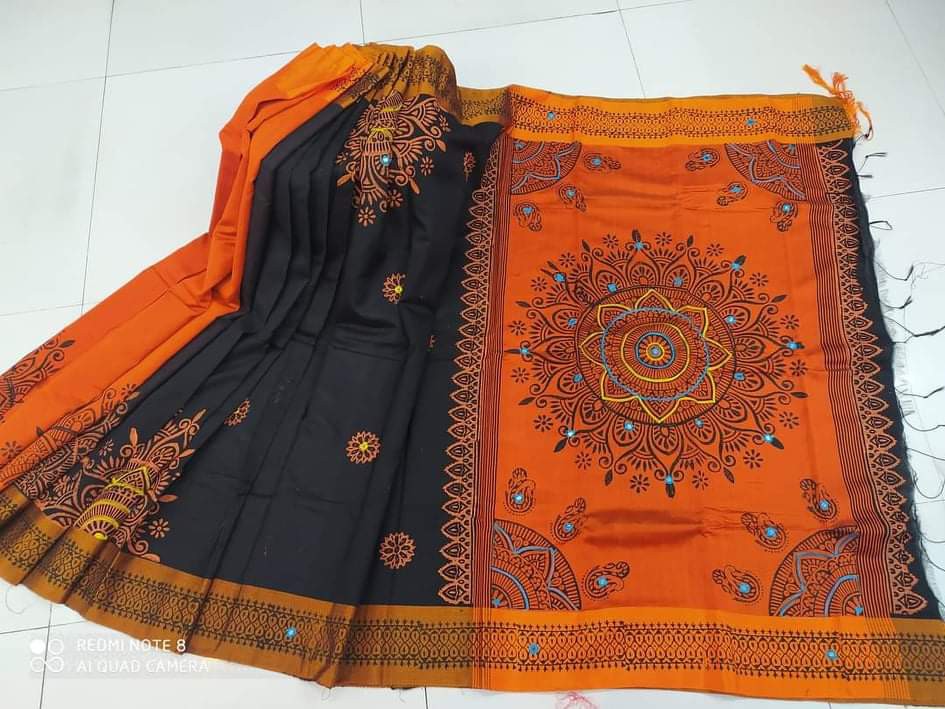 Embroidered Dupion Silk Saree